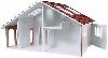 Modern Ranch Dollhouse Kit