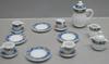 Dollhouse Blue Deco Dinnerware Set