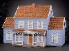 The Simplicity #S700 upgraded with #S711 (The Gingerbread Porch - $68.00) and two #S722 (The Simplicity Addition - $105.00), which can be built for the left or right side.  #S722 is also available in MM.