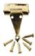Solid Brass Dollhouse "T" Hinge