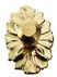 Gold Plate Dollhouse Medallion Doorknob