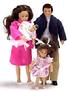 Brunette Modern Dollhouse Doll Family