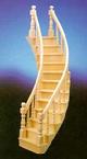 Classics/Houseworks Dollhouse Grand Curved Stair Left